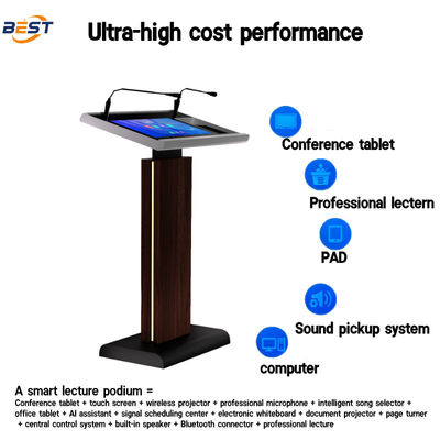 21.5-Zoll-Display Digital Podium mit Multi-Punkte-Folien-Touch und 256GB Solid-State-Drive Smart Lectern