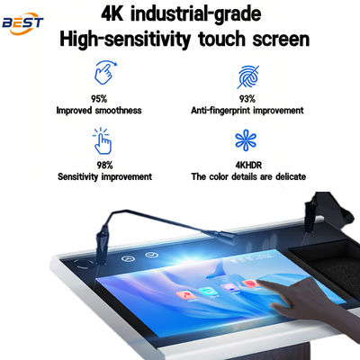 Digitale Podium Smart Lectern mit 21,5 Zoll Display Multi Points Folie Touch und Werbe-TV-Display-Bildschirm