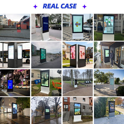 Doppelseitiges Outdoor-LCD-Display mit IP65-Wasserdichtheit, 50000 Stunden Lebensdauer und 10-Punkte-Kapazität-Touch