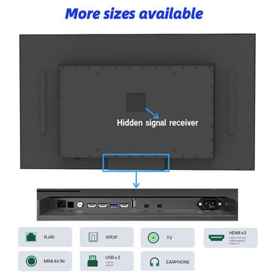 Outdoor-TV, wasserdicht, IP66, 4K UHD, kommerzielles Display mit hoher Helligkeit