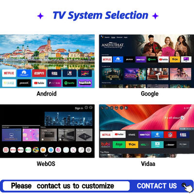 Wasserdichtes Außentelevision mit Google TV 1500-3000nits Sonnenlicht lesbarer Bildschirm