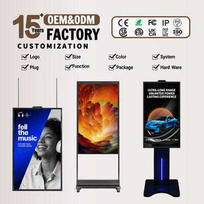 Digital Signage-Schaufensterdisplay für Gewerbe und Privathaushalte mit 32 GB Speicherkapazität, perfekt für dynamisches visuelles Merchandising und Inhalte