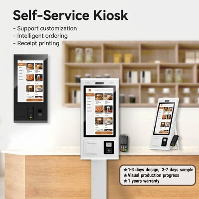 Bildschirmgröße 21.5 bis 32 Kiosk für Selbstbestellungen Selbstbedienung mit POS- und Inventarsystemintegration