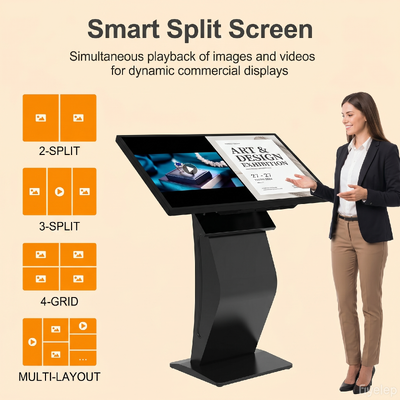 32-Zoll-Self-Service-Kiosk mit Android-Touchscreen und kapazitiver 10-Punkt-Berührung für interaktive digitale Beschilderung