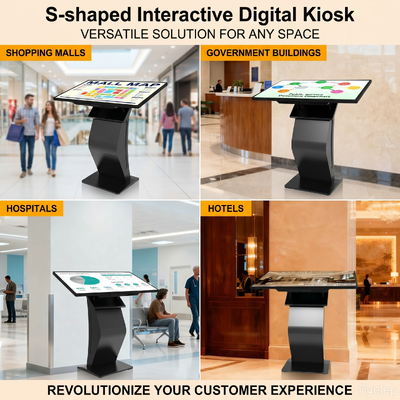 32-Zoll-Self-Service-Kiosk mit Android-Touchscreen und kapazitiver 10-Punkt-Berührung für interaktive digitale Beschilderung