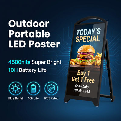 P2.5 Outdoor-LED-Mobildisplay | Batteriebetriebenes Schild mit hoher Helligkeit und 4500 Nits