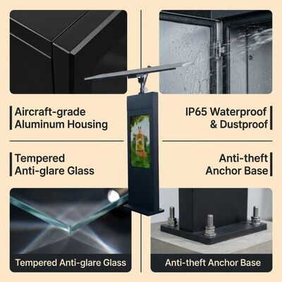 Solar Tracking Digital Signage | Automatische Sonnenverfolgung | IP65 | Off-Grid