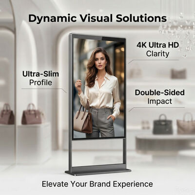 Ultra-Dünn 28,8mm Doppelseitiges Digitaldisplay mit 178° Blickwinkel und 3500 Nits Helligkeit