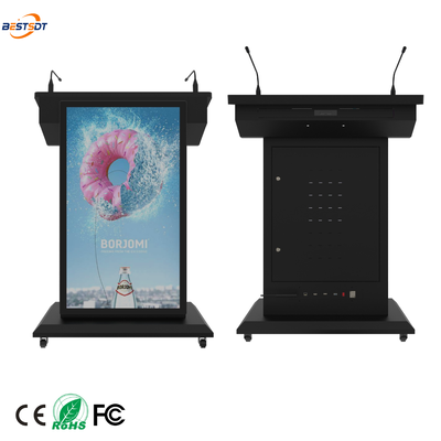 Standfläche Digital Lectern 43 Zoll Front Display 21,5 Zoll Touchscreen für Trainingsräume