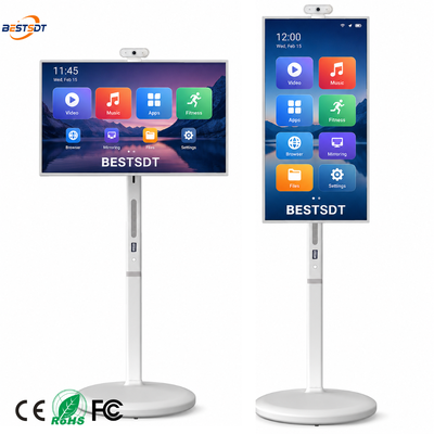 32 Zoll Android 13 Akkubetriebener mobiler Smart Screen Touch Digital Signage 4K IPS 8GB 128GB