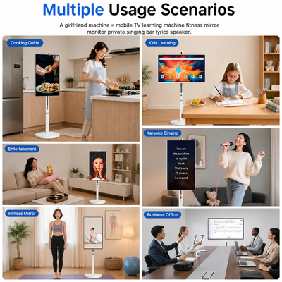 32 Zoll Android 13 Akkubetriebener mobiler Smart Screen Touch Digital Signage 4K IPS 8GB 128GB