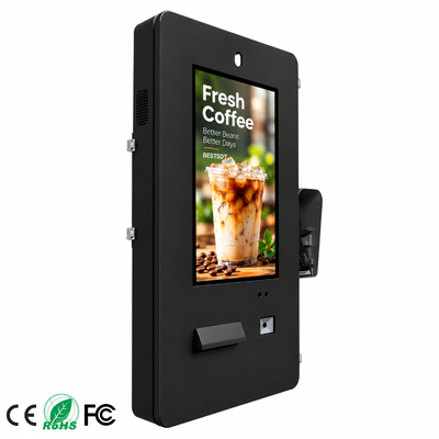 21.5 Zoll Außen Wand montiert Selbstbedienung Bestellkiosk IP65 wasserdicht Touchscreen für Restaurants Menü bestellen