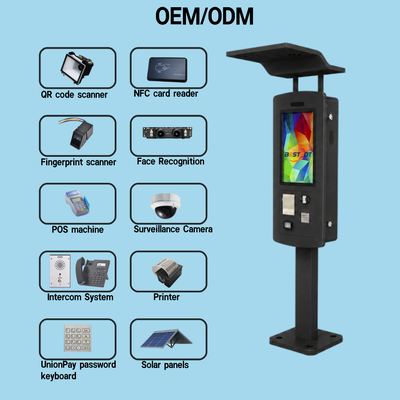 Outdoor Restaurant Self Ordering Kiosk 32 Zoll IP65 2500nits Standalone für Terrassendining