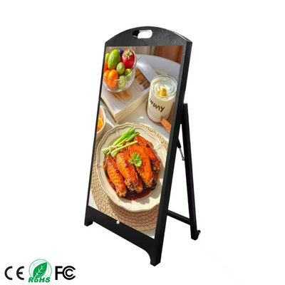 Outdoor LED Digital Menu Board P2.5 4500nits IP65 Akku für Restaurant-Werbeschild