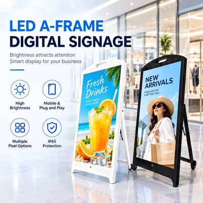 Smart Control LED Poster Display App U Disk Cloud WiFi Lautsprecher Outdoor IP65 Digital Signage