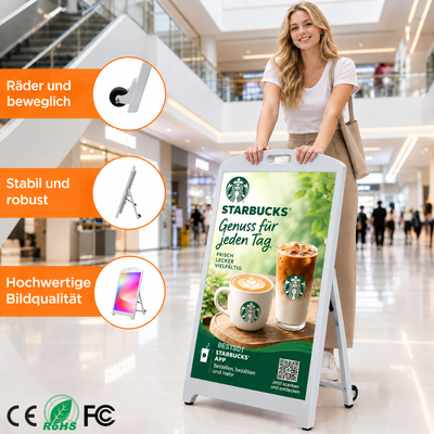 Smart Control LED Poster Display App U Disk Cloud WiFi Lautsprecher Outdoor IP65 Digital Signage