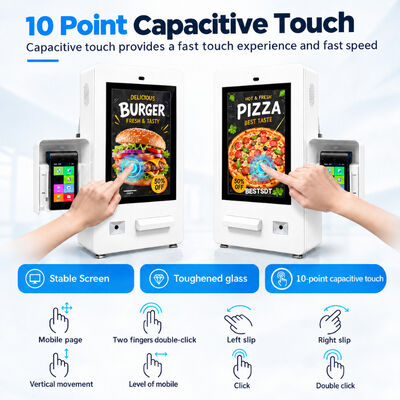 Self-Service Ordering Kiosk Android Windows Dual System Outdoor Payment Terminal